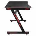 Biurko gamingowe czarno-czerwone MDF 120 x 60 x 75 cm