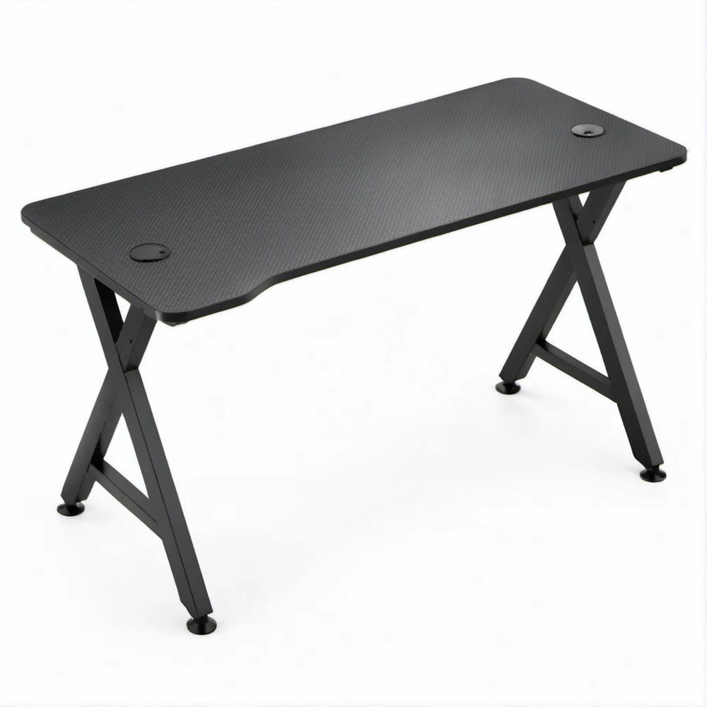 Czarne biurko z blatem MDF 120 x 60 x 75 cm